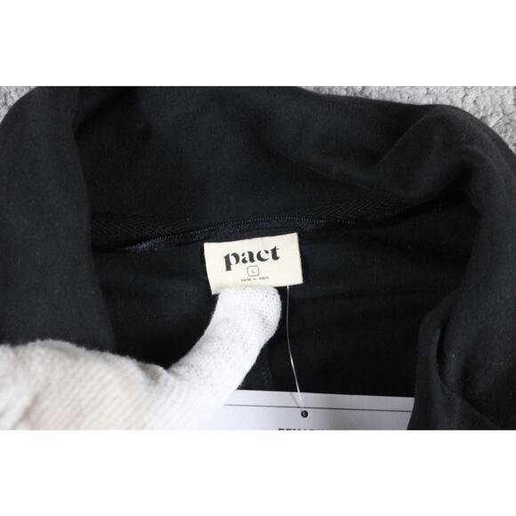 New Pact Organic Womens Jacket L Black Relaxed Airplane Blazer Sample - Picture 5 of 9